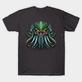 Biomech Cthulhu Overlord S01 D16 T-Shirt